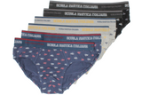 L'intimo uomo moda di Scuola Nautica per la sua alta qualità e il suo stile raffinato. Le mutande uomo fashion sono realizzate con materiali soffici e traspiranti, offrendo un'ottima elasticità e un comfort senza pari. La cintura elasticizzata con il logo aggiunge un tocco di sofisticatezza, rendendo queste mutande uomo cotone elasticizzato un regalo uomo simpatico e pratico.