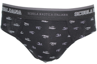 L'intimo uomo moda di Scuola Nautica per la sua alta qualità e il suo stile raffinato. Le mutande uomo fashion sono realizzate con materiali soffici e traspiranti, offrendo un'ottima elasticità e un comfort senza pari. La cintura elasticizzata con il logo aggiunge un tocco di sofisticatezza, rendendo queste mutande uomo cotone elasticizzato un regalo uomo simpatico e pratico.