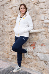 Felpa con zip e cappuccio da donna in tessuto Teddy - PATW11