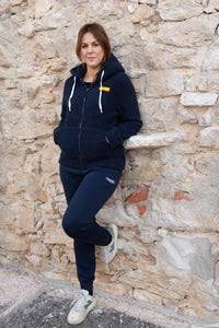 Felpa con zip e cappuccio da donna in tessuto Teddy - PATW11