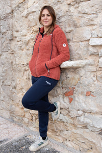 Felpa con zip e cappuccio da donna in tessuto Sherpa - PATW36