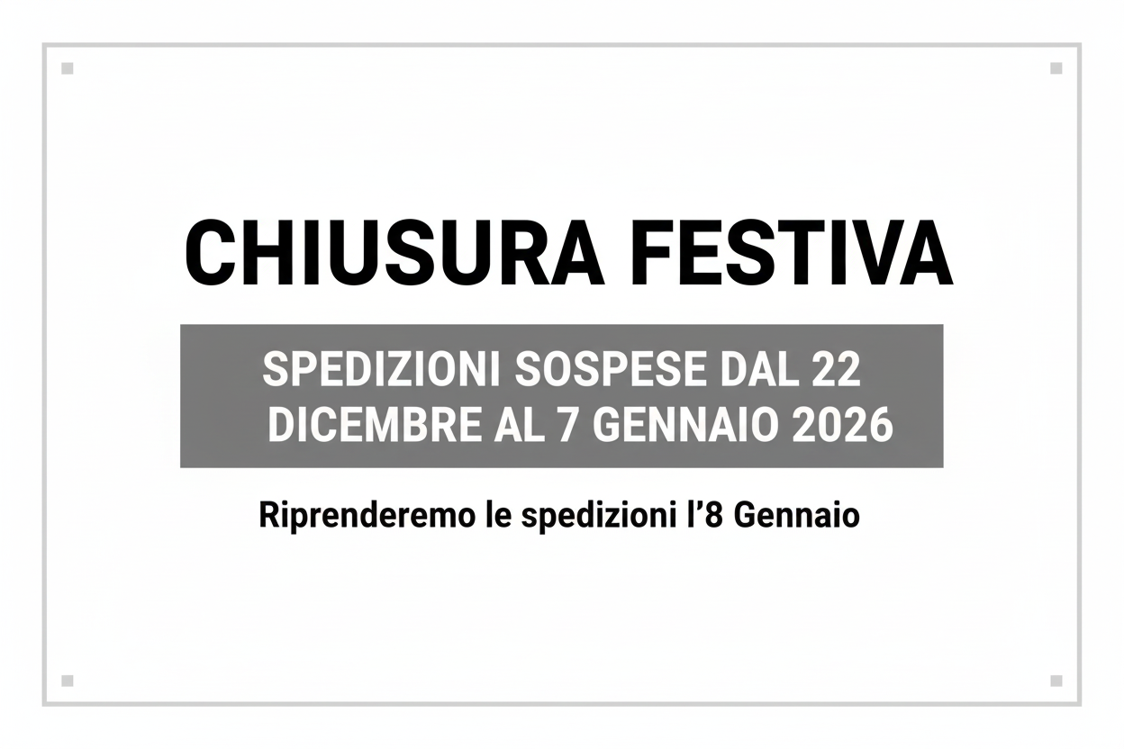 Banner chiusura festiva ortografia corretta